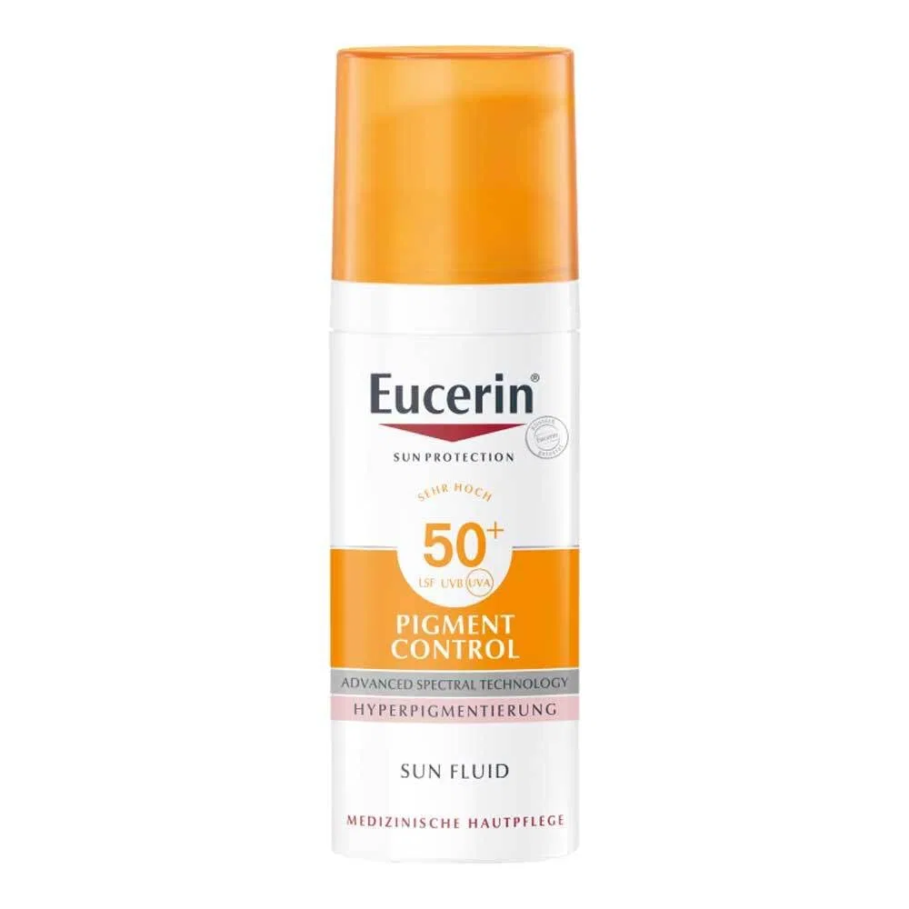 Солнцезащитный флюид «Sun Fluid Pigment Control» SPF 50+ от EUCERIN Eucerin