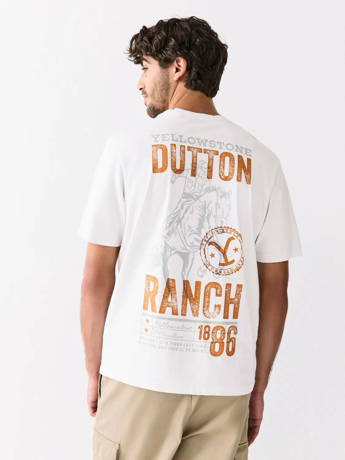 Футболка с принтом Yellowstone Next, белый