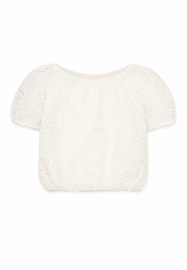 Блуза кружевная Top Mc2 Saint Barth, ivory, слоновая кость