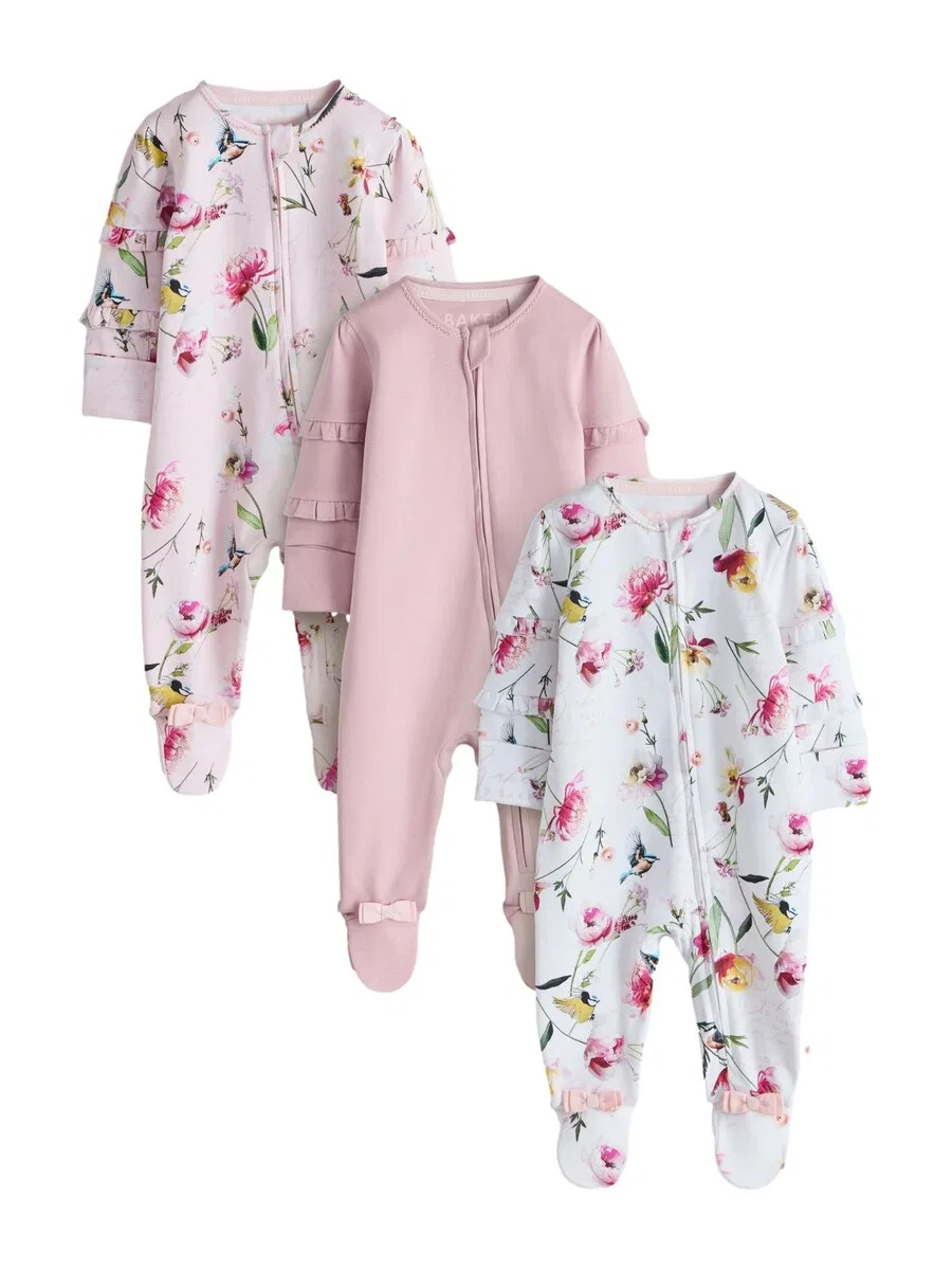 Пижама Baker by Ted Baker в нежно-розовом, светло-розовом и белом цветах