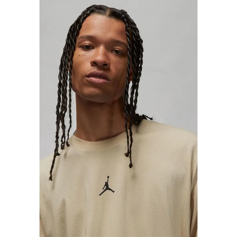 Футболка с коротким рукавом Dri-FIT Air Jordan Nike, Бежевый — фото 3