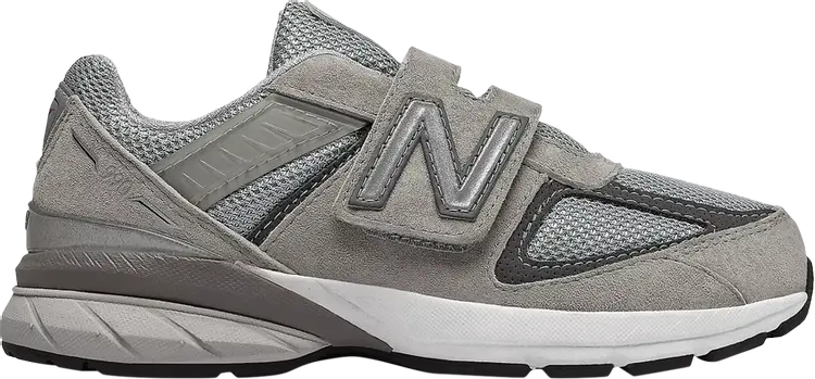 

Кроссовки New Balance 990v5 Hook and Loop Little Kid 'Grey', серый