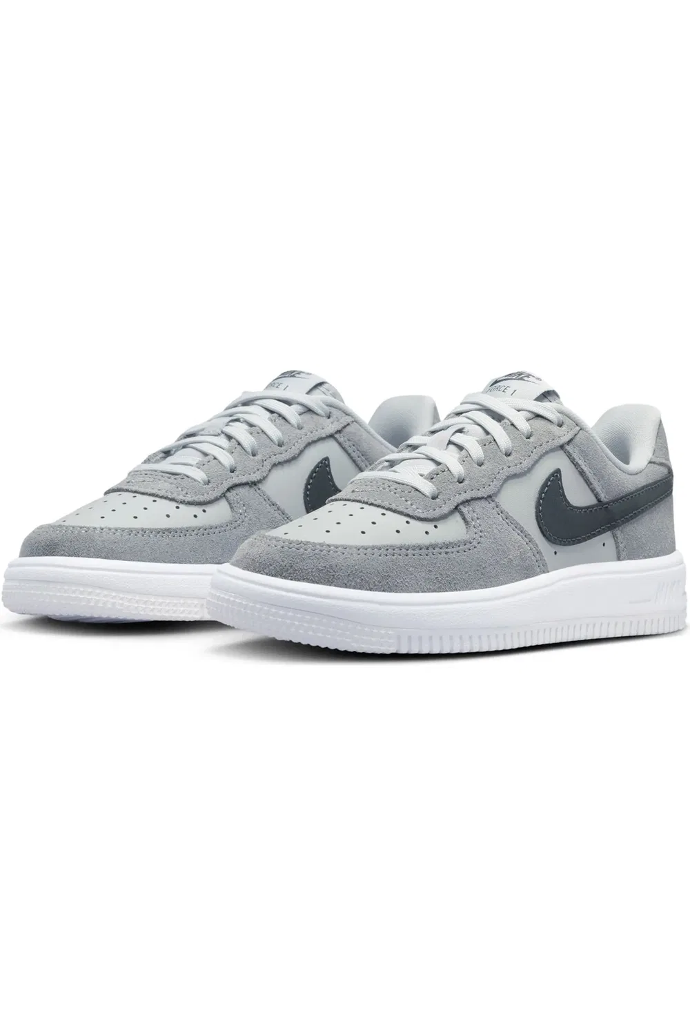 Детские кроссовки баскетбольные Force 1 Low Essential Nike, светло-серый/темно-серый/серый