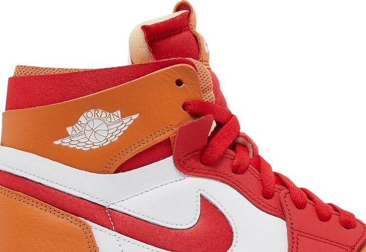 Кроссовки Wmns Air Jordan 1 Zoom Air Comfort Fire Red Hot Curry, красный — фото 2