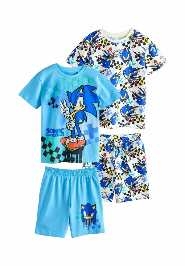 Комплект пижам из 2 предметов из хлопка Licence 2 pack set Next Blue/White Sonic, белый