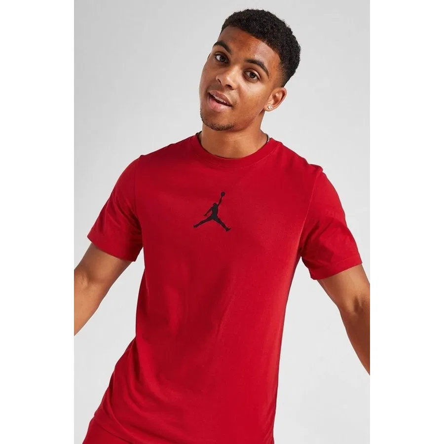 Мужская футболка с графическим принтом Jordan Jumpman Crew Nike, Красный — фото 3