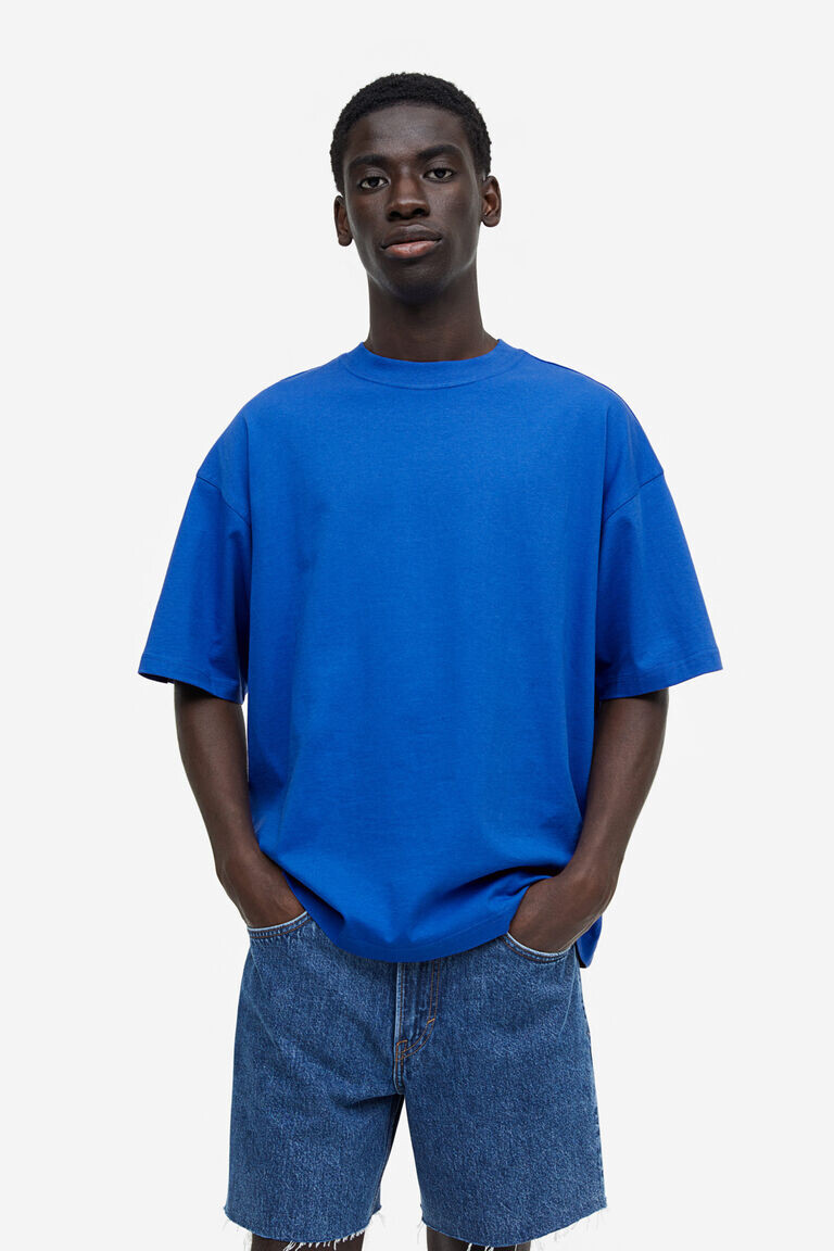 

Футболка оверсайз H&M, синий