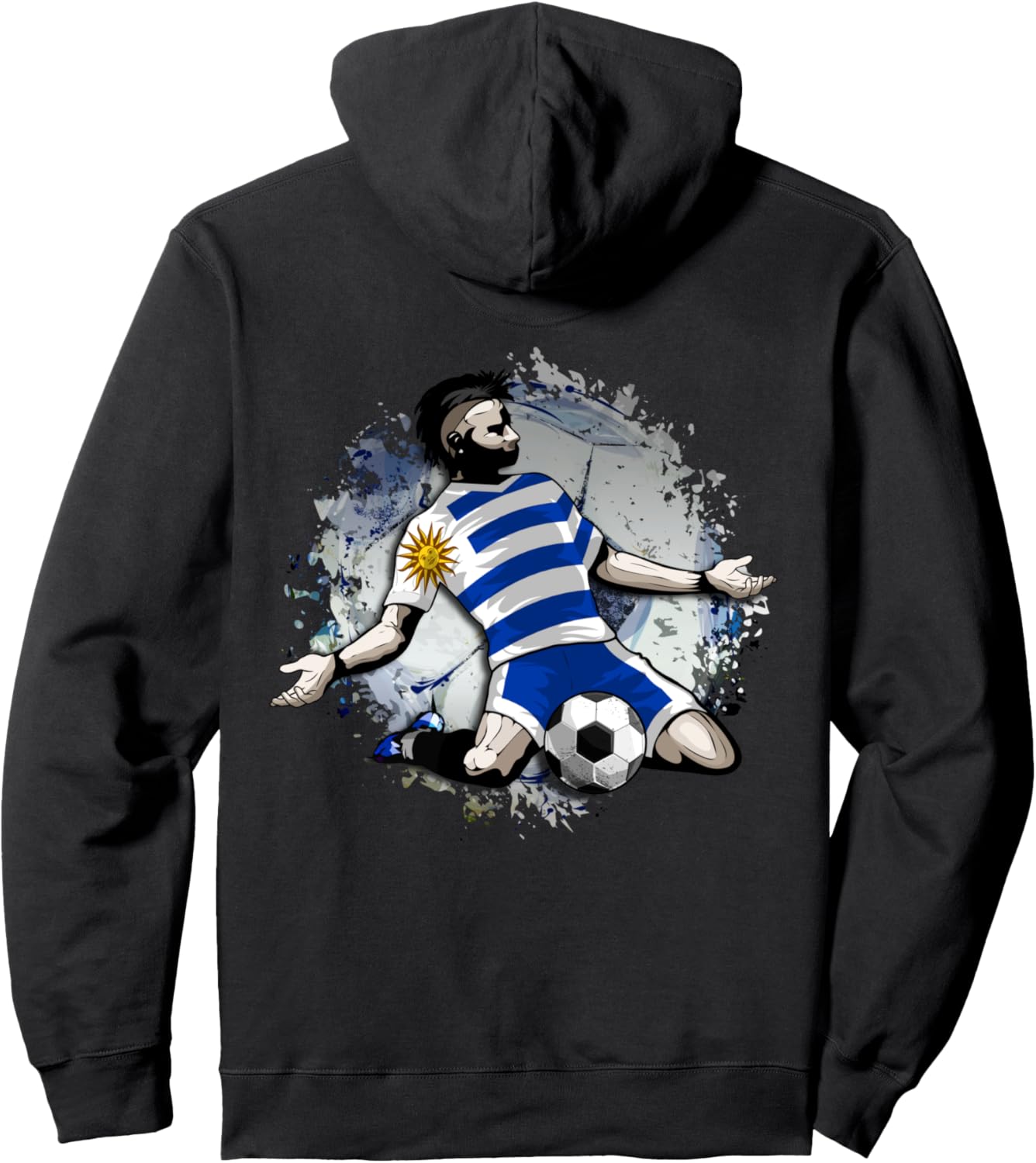 

Толстовка болельщика сборной Уругвая по футболу - Толстовка с надписью «Гордый любитель футбола Уругвая» Teeisle Uruguay Soccer, черный