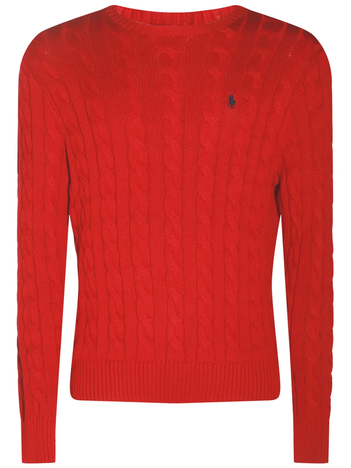Свитер с вышивкой логотипа Polo Ralph Lauren, красный