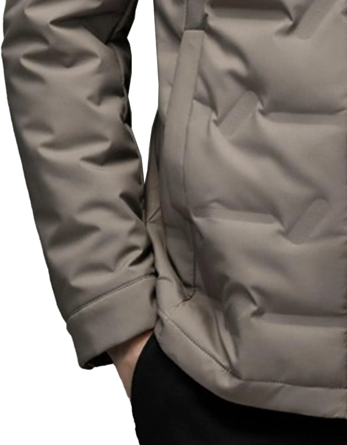 Мужское пальто-пуховик с принтом Classic White Duck Down Jacket Solid Color Zip Up Puffer Coat Warm Insulated Windproof Coats, серый — фото 4