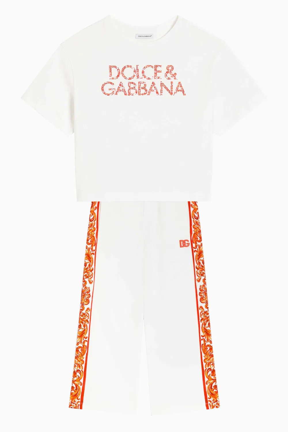 Брюки с принтом майолика Dolce & Gabbana — фото 2