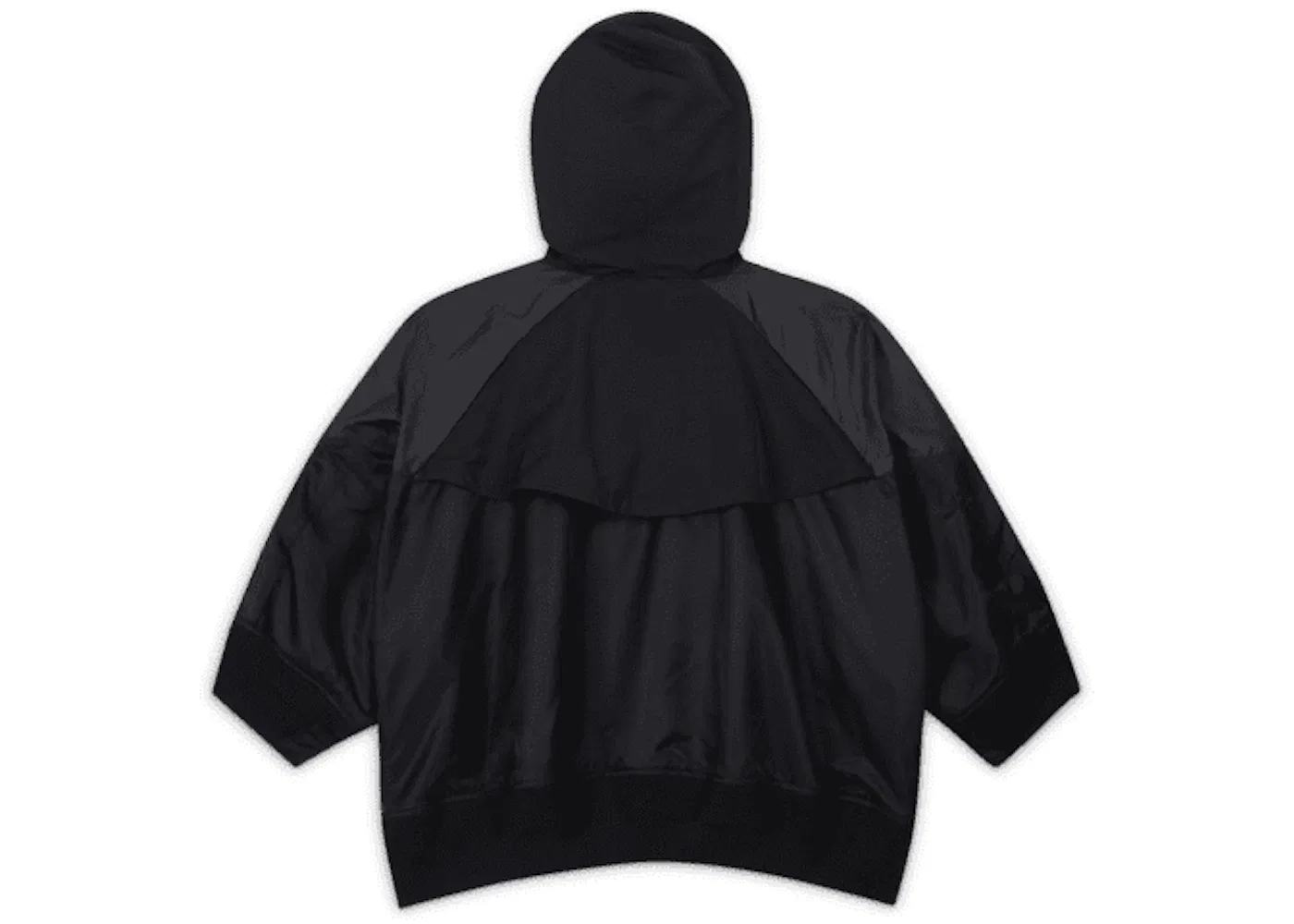 Женская куртка на молнии с капюшоном Nike x Sacai, черный — фото 2