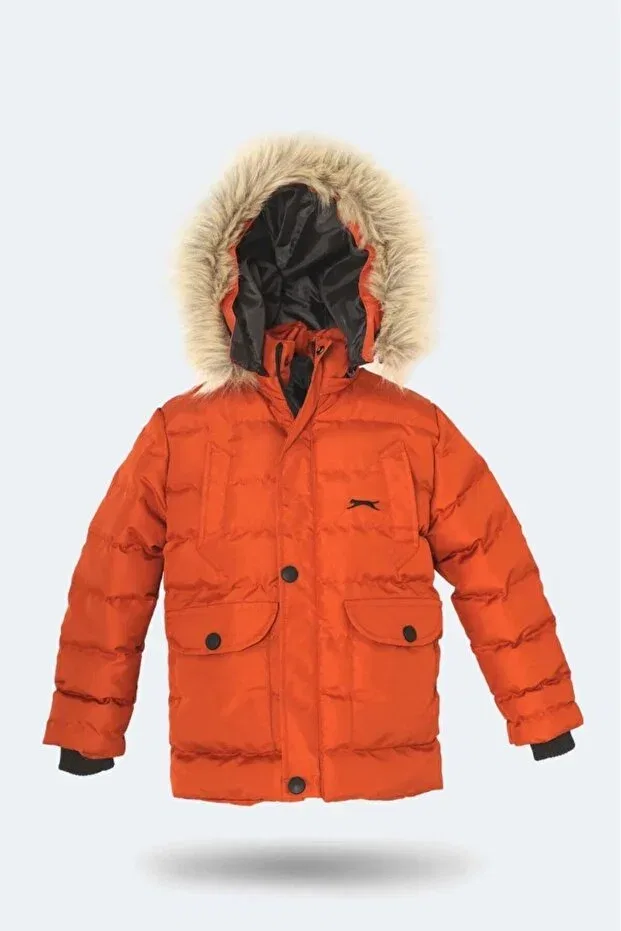 Детское пальто для девочек с длинным рукавом Slazenger, Orange — фото 3