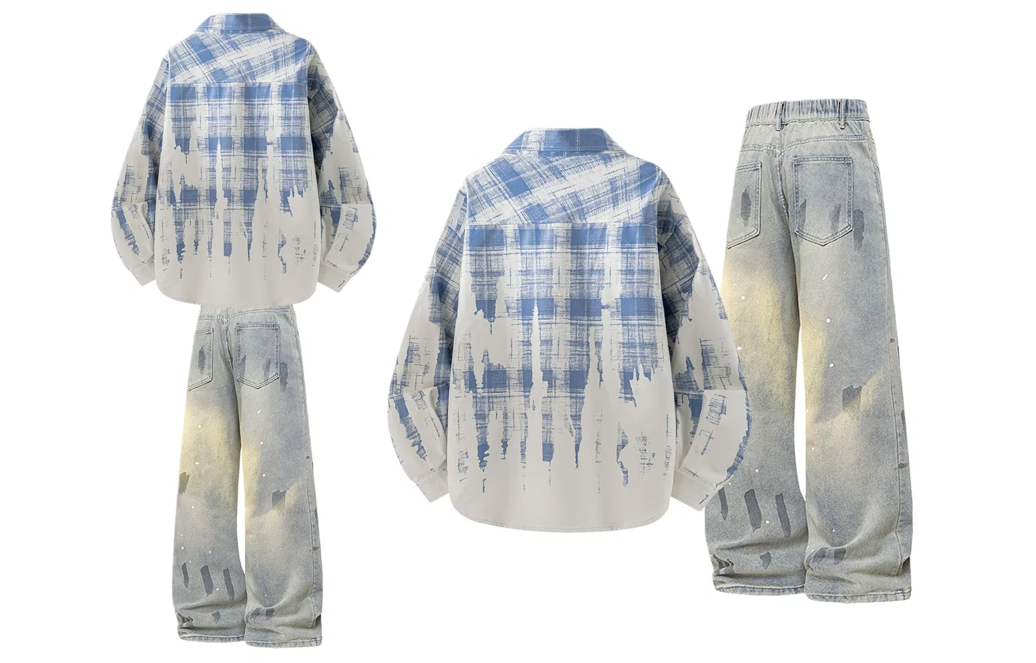 Детский спортивный комплект из двух предметов с DIY-нашивками Dark Blue Blue Gray WARRIOR — фото 4