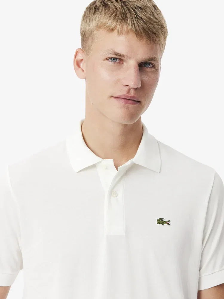 Футболка поло классическая LIGHT LACOSTE, White — фото 2