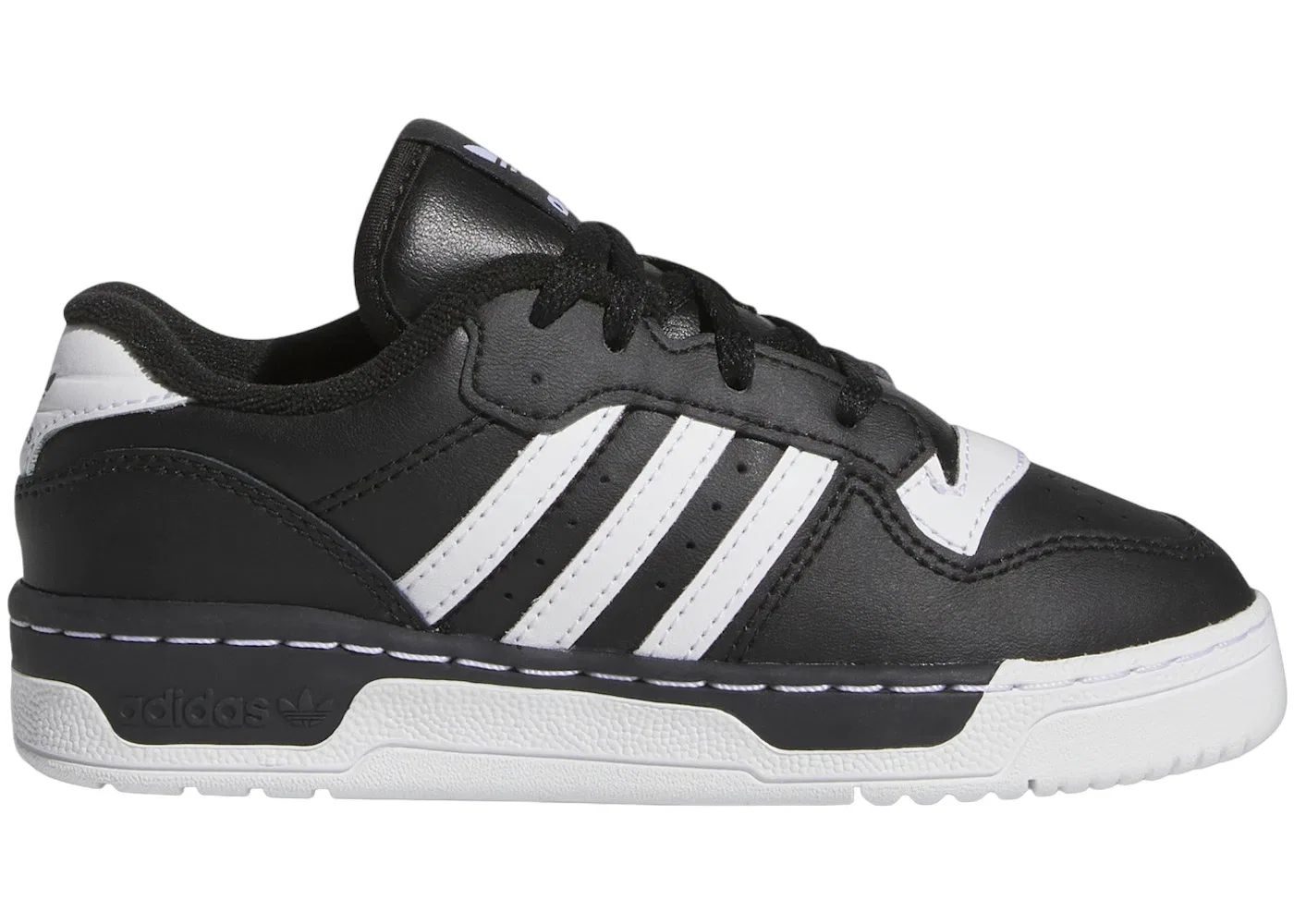 Детские кроссовки с низким силуэтом Adidas Rivalry Low, Core Black/Cloud White/Core Black