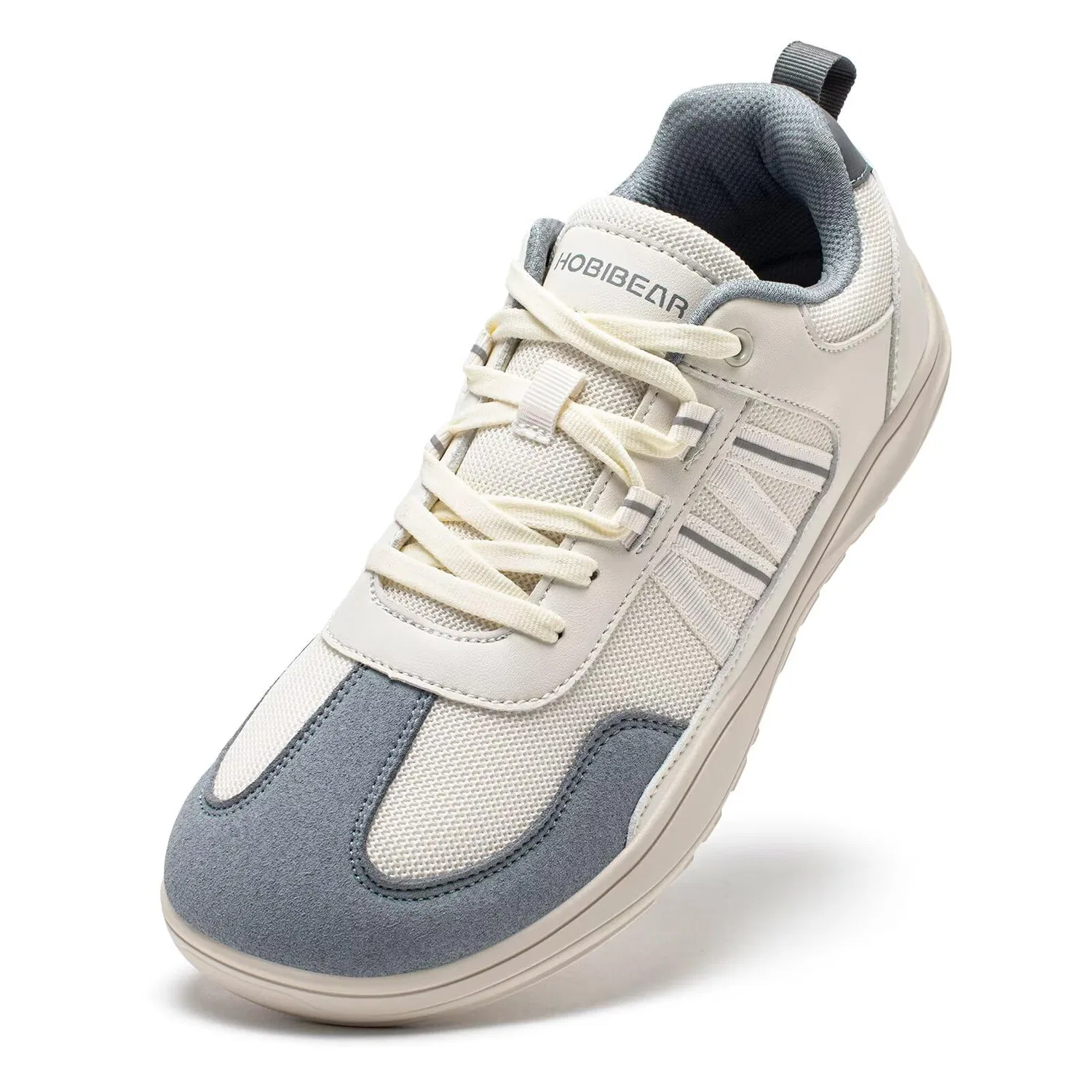 Детские минималистичные спортивные кроссовки с широким носком HOBIBEAR, Beige Grey