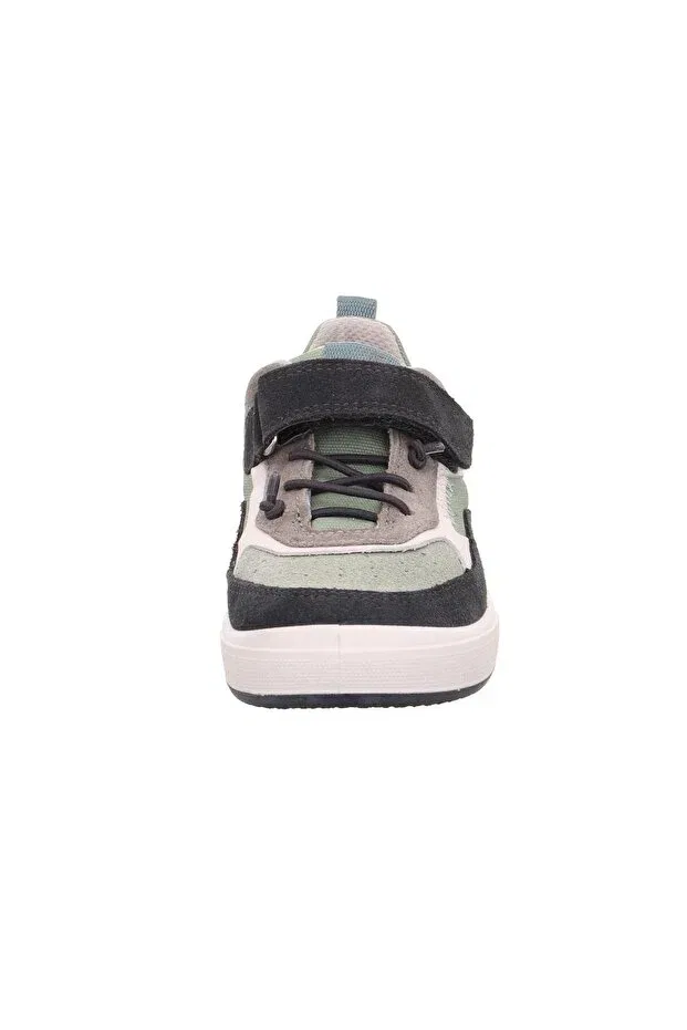 Детские спортивные туфли для мальчиков на липучках Maverick Superfit, Gray Green Leather Suede — фото 4