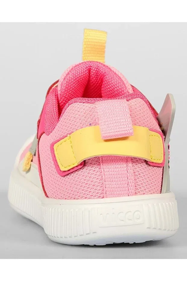 Детские кроссовки для девочек текстильные на липучке Snoop phylon sneakers Vicco, Pink — фото 4