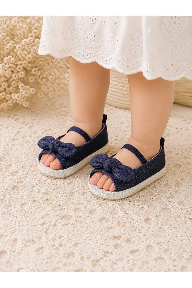 Детские сандалии с принтом Leora Kids Store, Navy Blue — фото 2