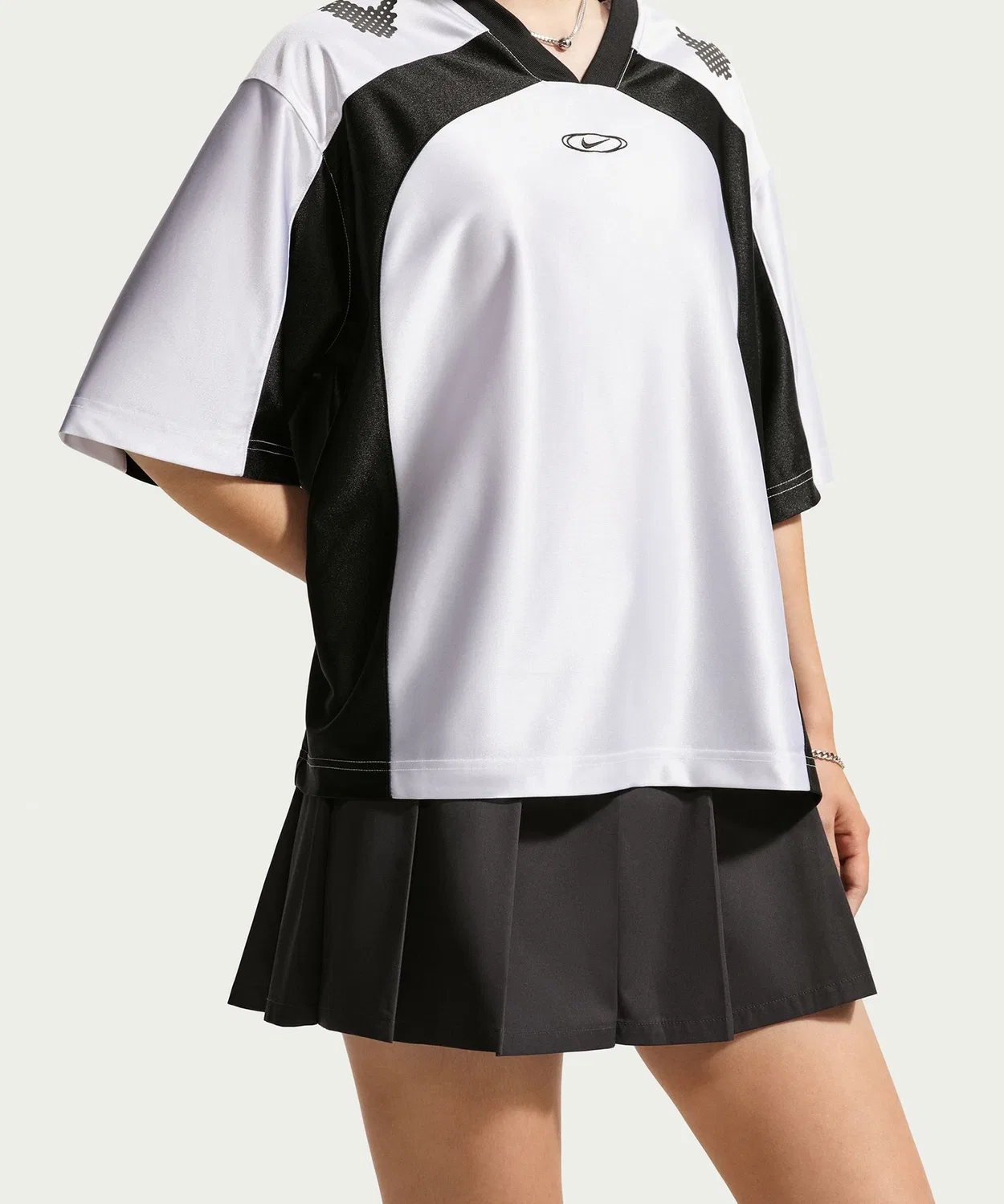 Женская мини-юбка с плиссе из тафты NIKE AS W NK Street Pleated Mini SK, Black — фото 2