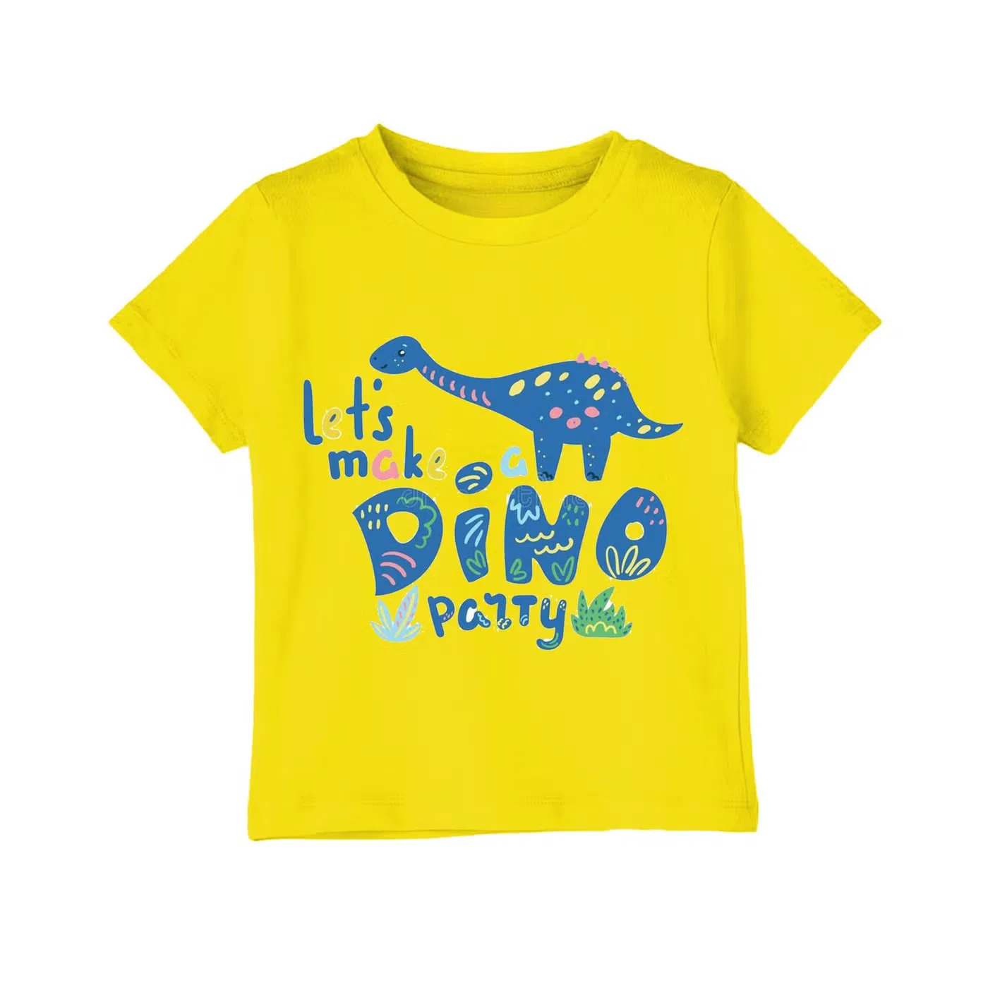 Футболка с принтом Lets Make a Dino Party Yoo Street, желтый