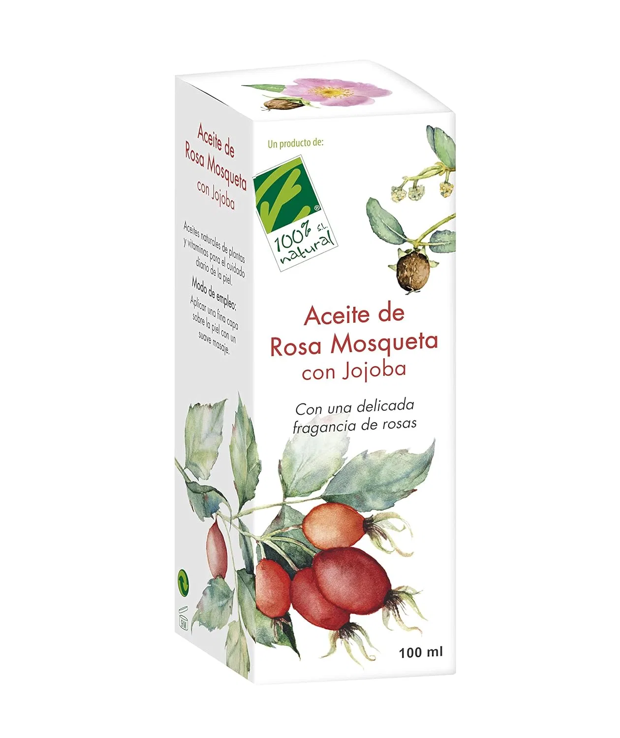 Масло для тела с шиповником и жожоба, 100 мл, Rose Un Producto De 100% Natural Sl