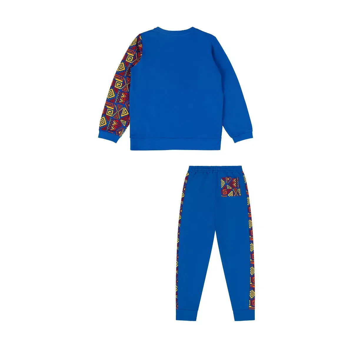 Детский комплект свитшота и джоггеров для мальчиков цвет-блок Mixed Up Clothing, Blue Multicolor — фото 2