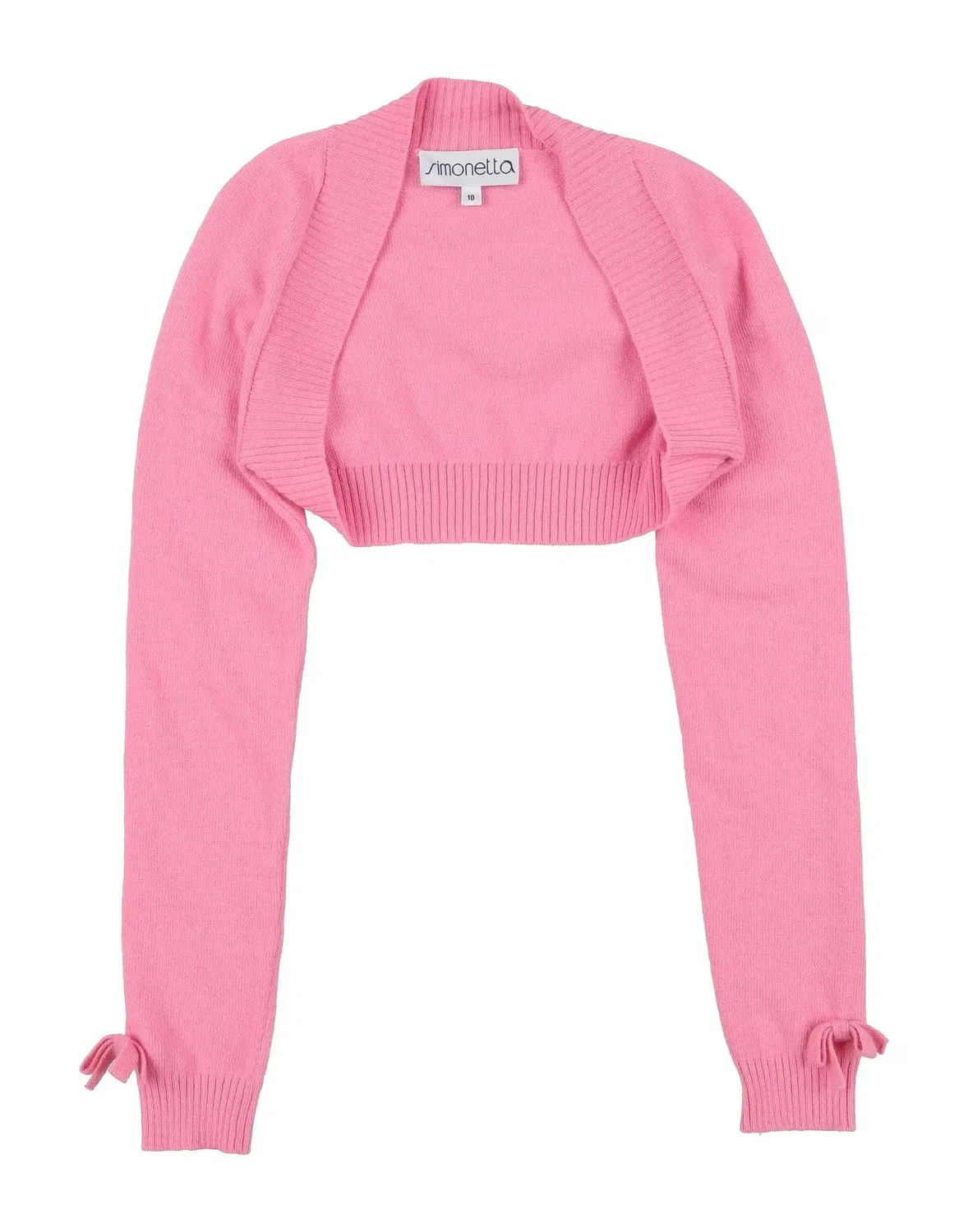 Вязаный кардиган с бантом Simonetta, розовый
