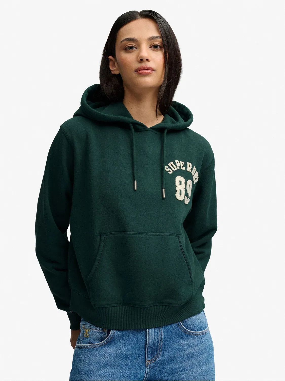 Толстовка Athletic Applique Track Top Superdry, зеленый