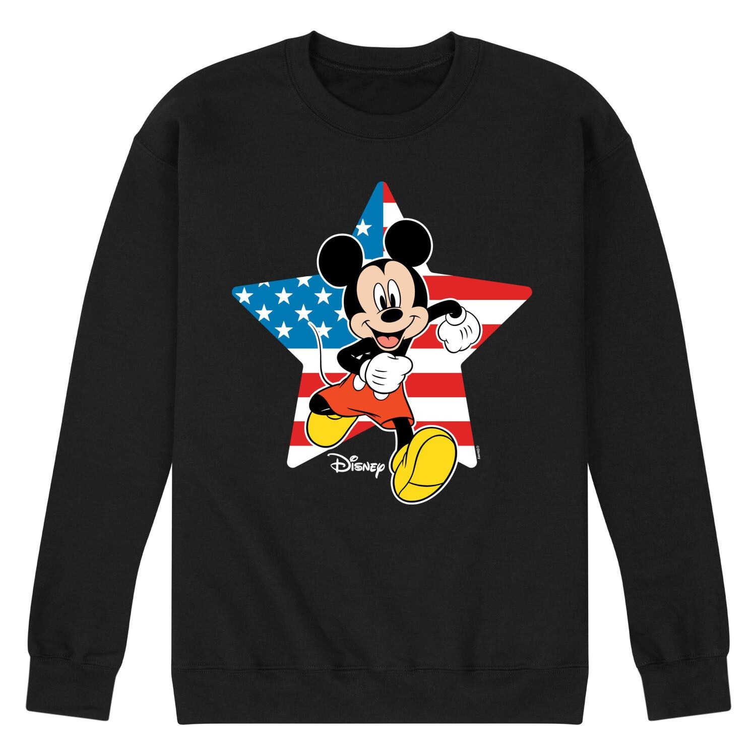 

Мужской флисовый свитшот Disney's Mickey Mouse с флагом США Licensed Character