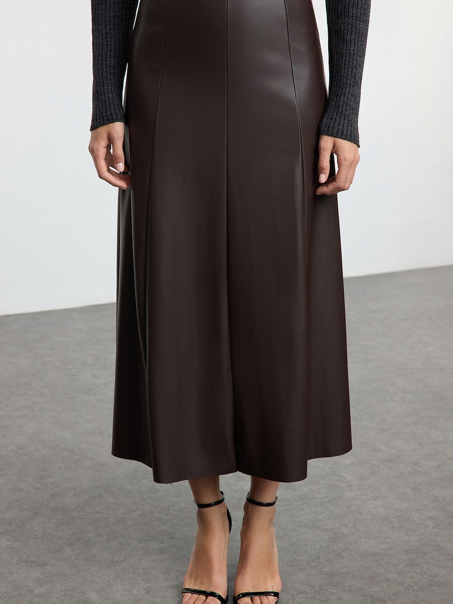 

Юбка Trendyol, темно-коричневый