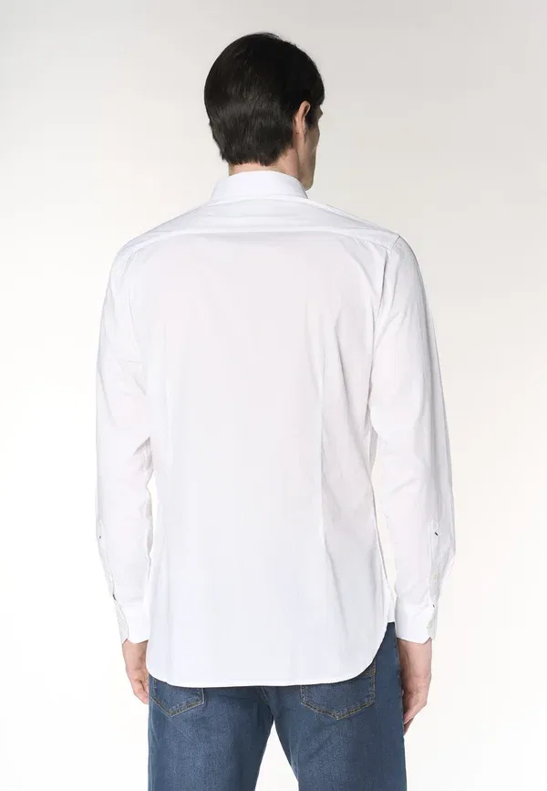 Рубашка хлопок с эластаном Shirt U.S. Polo Assn., белый — фото 3