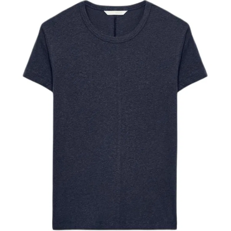 Женская футболка с круглым вырезом Sea Blue ZARA