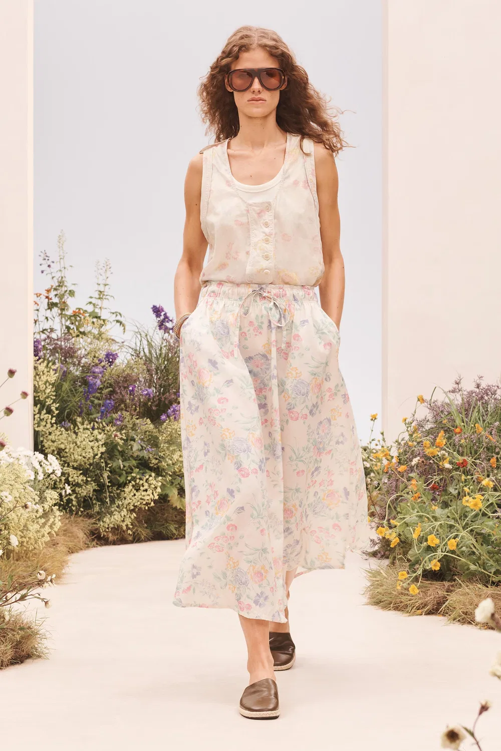 Топ SLLVLSS FLWRS ZARA, Ecru