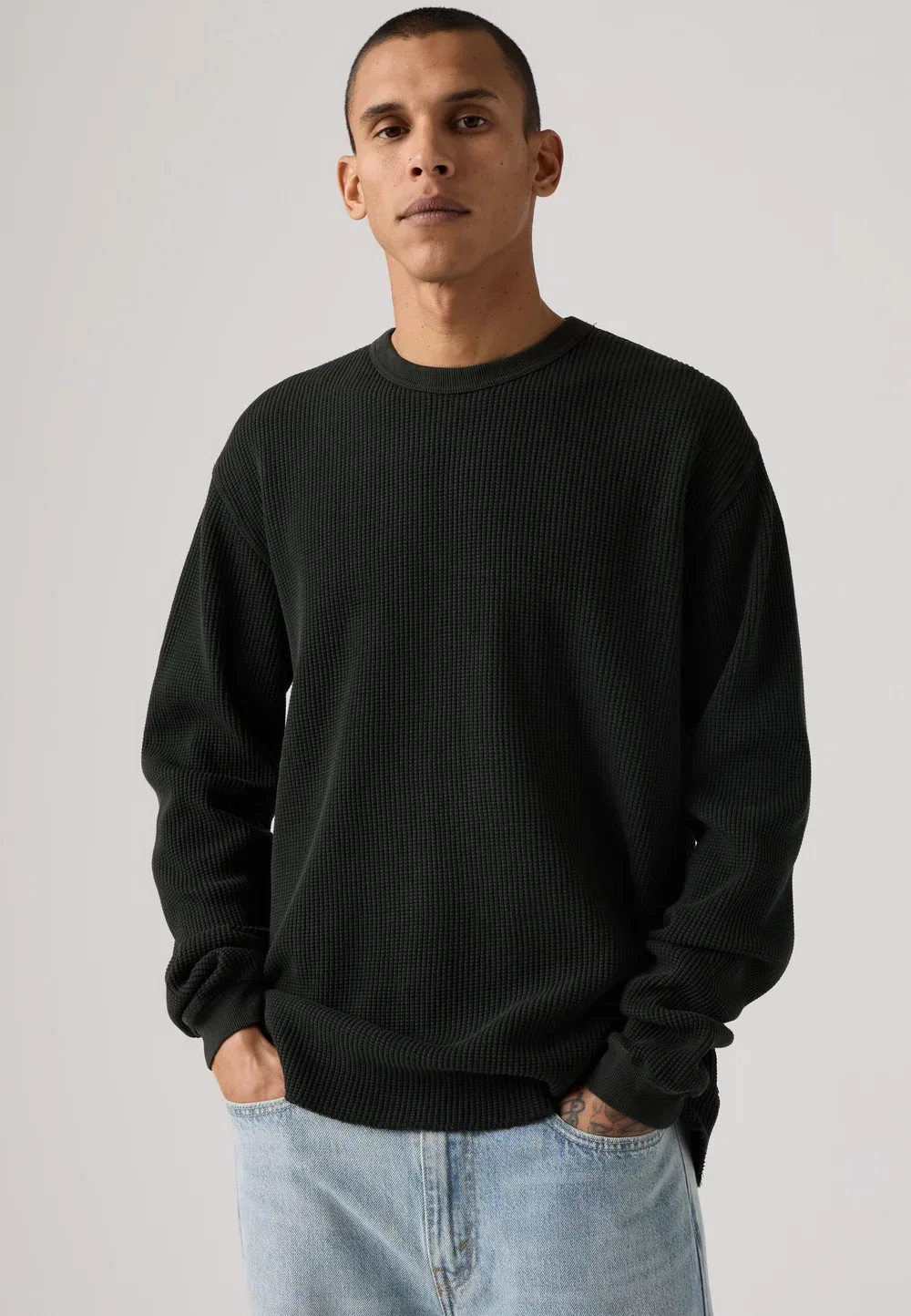 Термофутболка - футболка с длинными рукавами Levi'S, Mineral Black Garment Dye Mineral Black