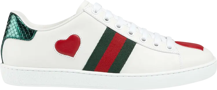 

Кроссовки Gucci Wmns Ace Low Heart, белый