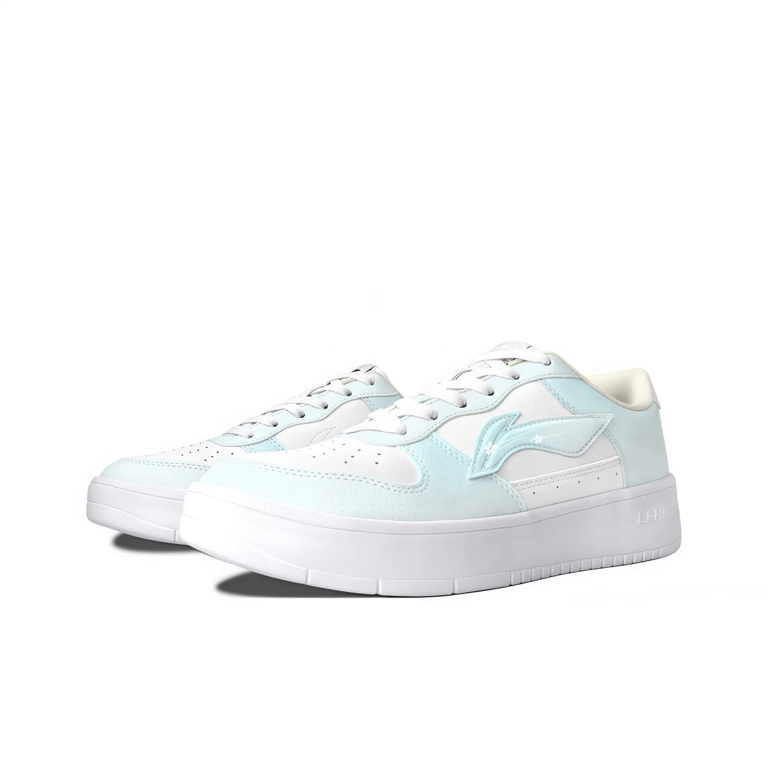 Кроссовки для скейтбординга детские с низким верхом Blue-Clear Ripple Li-Ning, Синий — фото 4