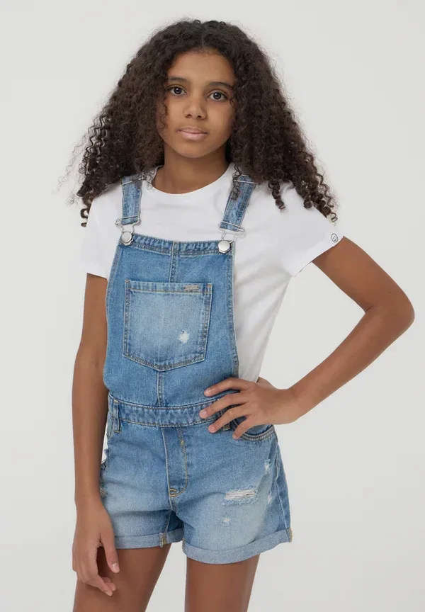 Комбинезон джинсовый Overall Terranova Denim Chiaro, светло-голубой — фото 2