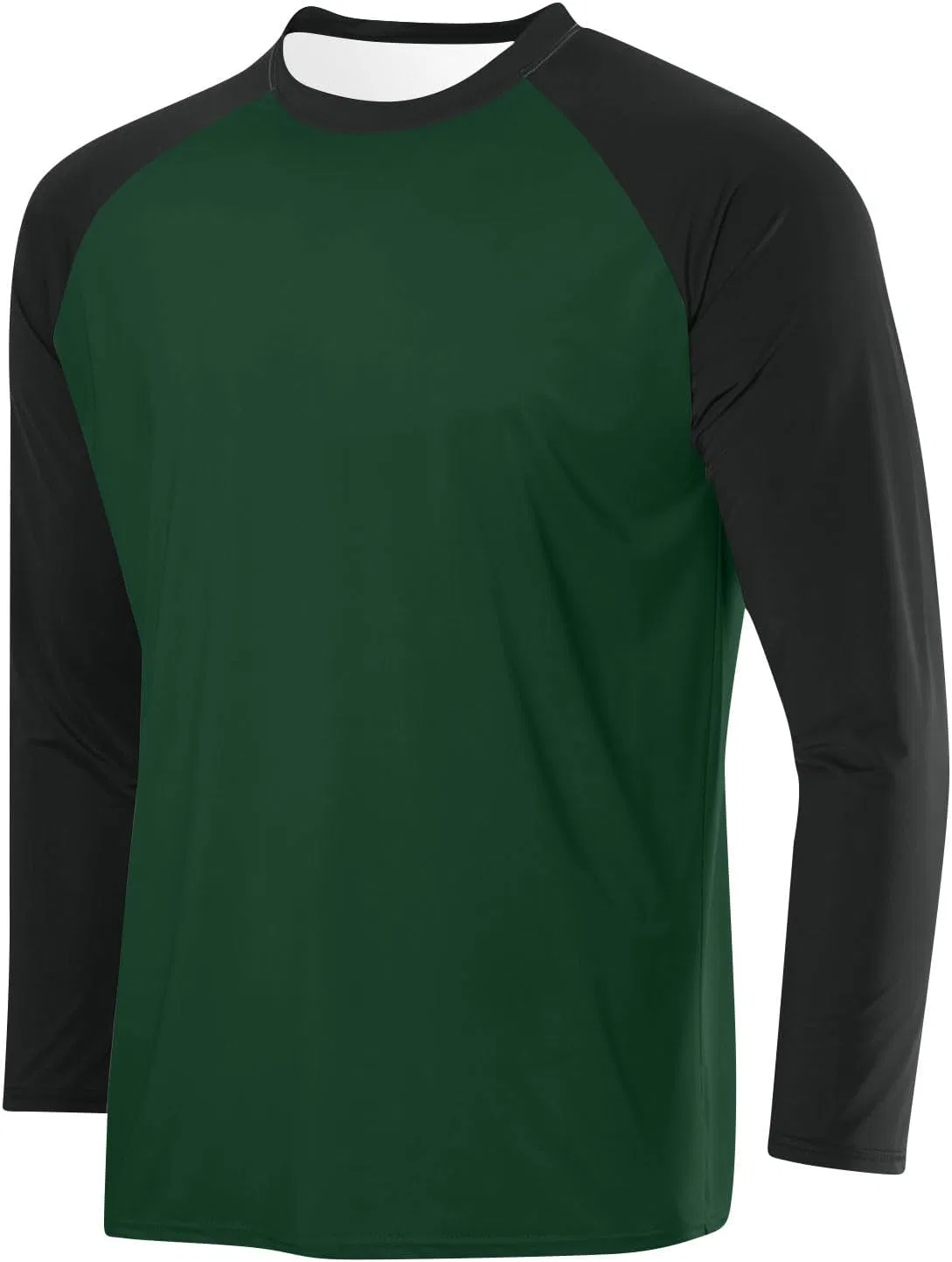 Мужская футболка реглан с длинным рукавом Color Block, Green