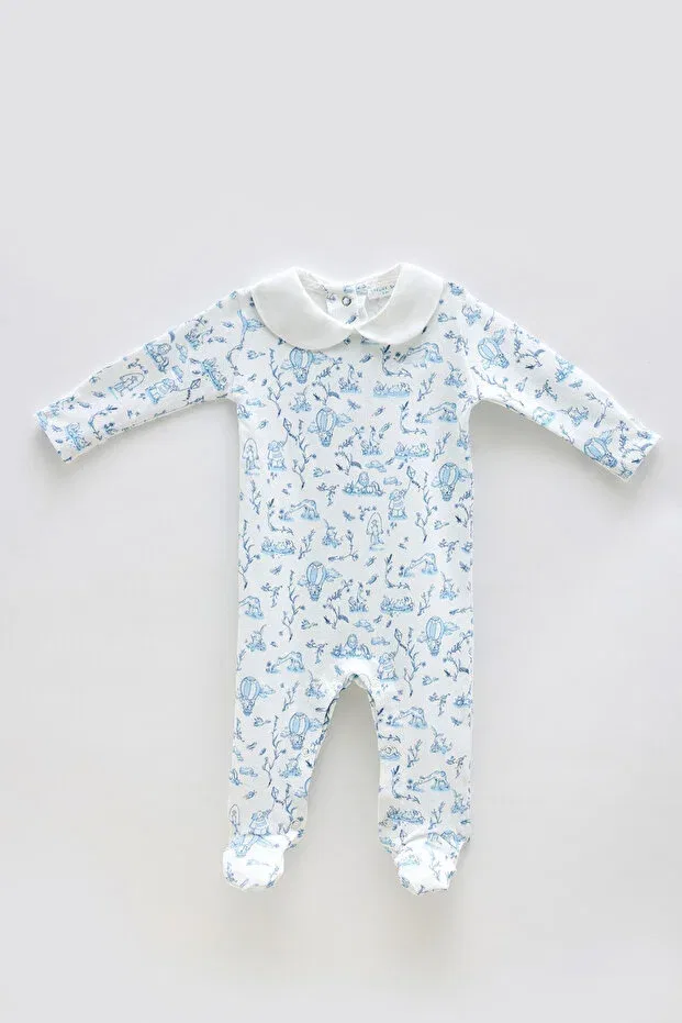 Детский комбинезон для девочек хлопковый Atelier Babbi, Blue