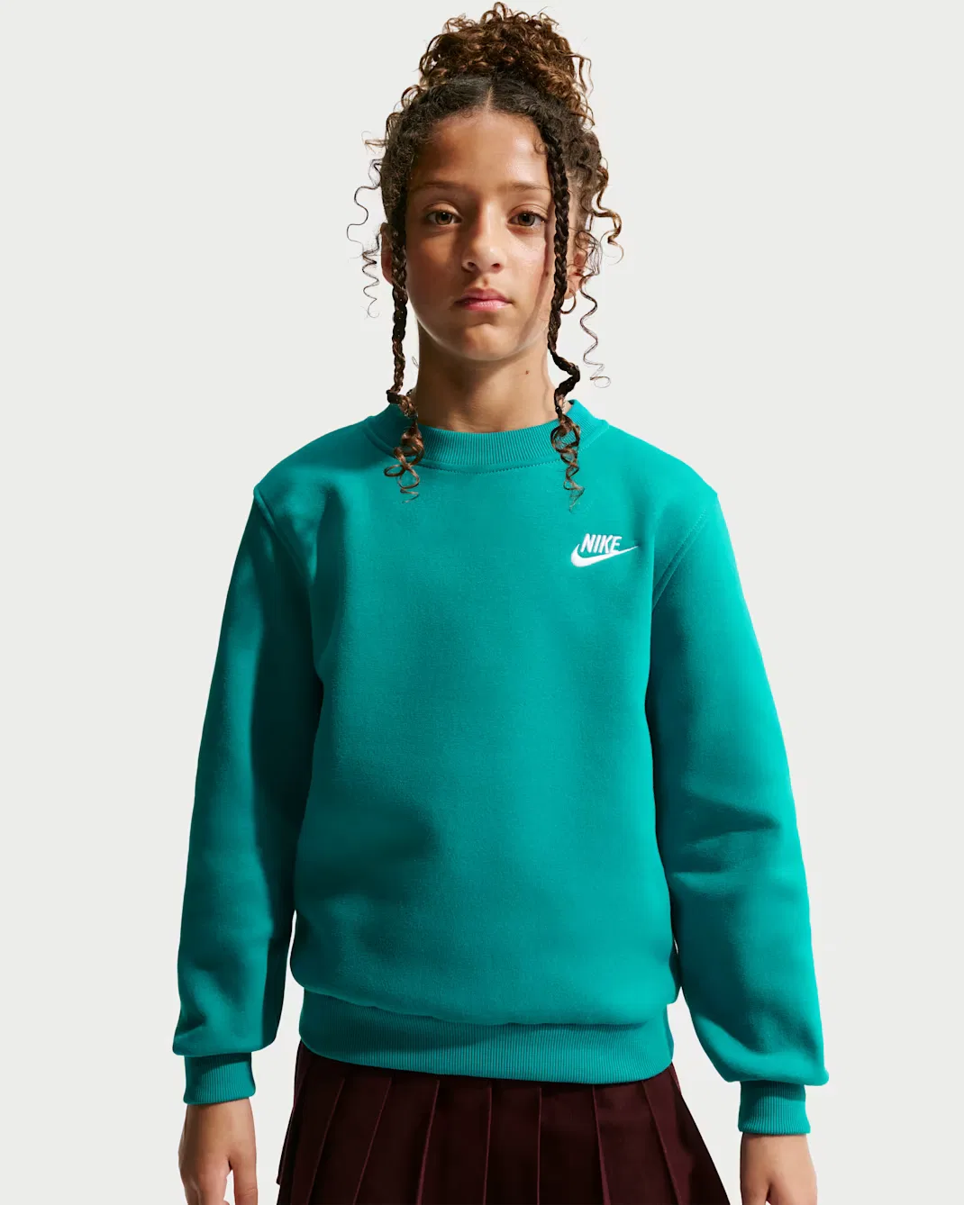 Толстовка для детей постарше Nike Sportswear Club Fleece, Energy/White — фото 2