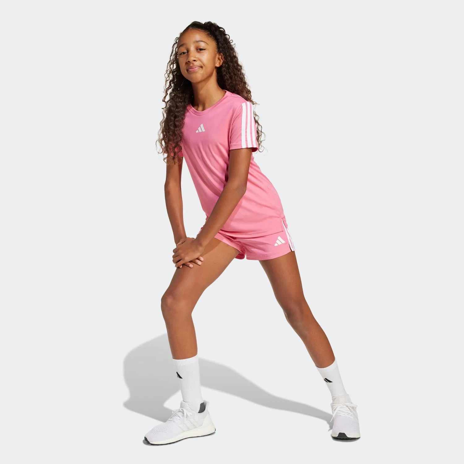 Детская футболка с коротким рукавом Adidas, Rosa — фото 3