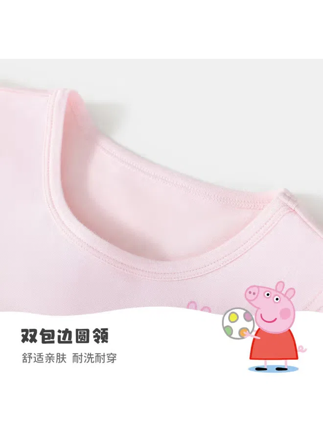 Комплект летний легкий для девочек Peppa Pig, светло-розовый — фото 4