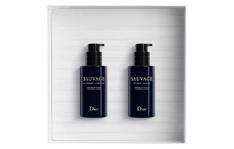 Мужской набор для ухода за кожей с очищающим гелем и тонером, DIOR, Black — фото 2