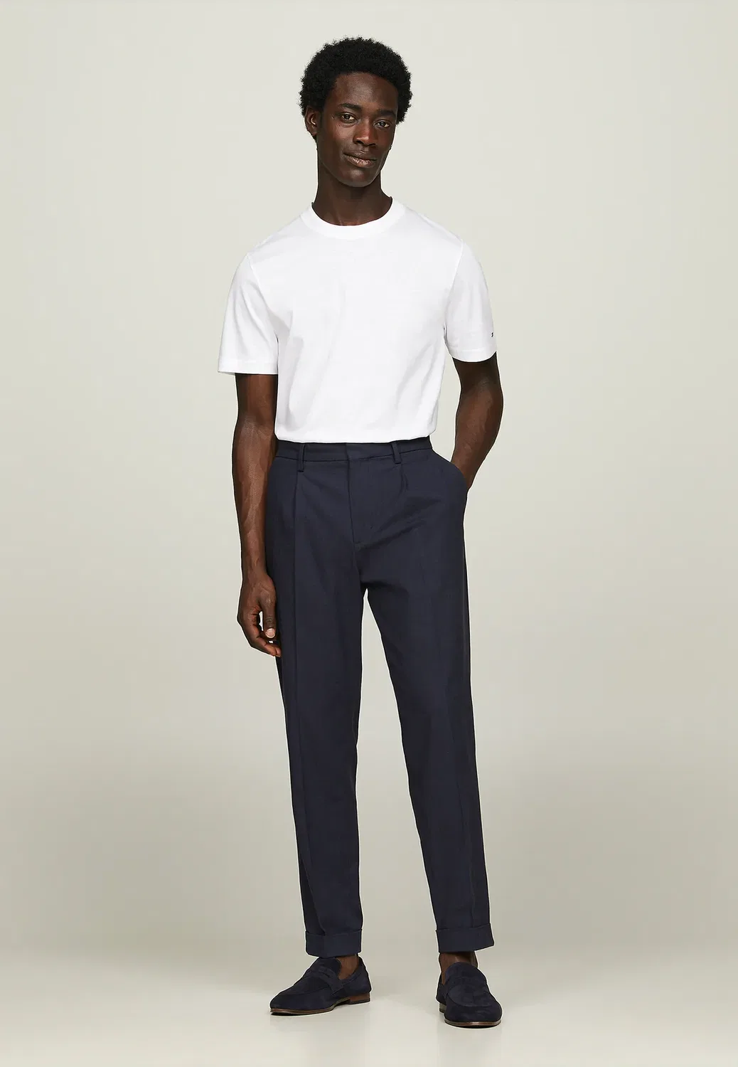 Мерсеризованная - базовая футболка Tommy Hilfiger, White — фото 2