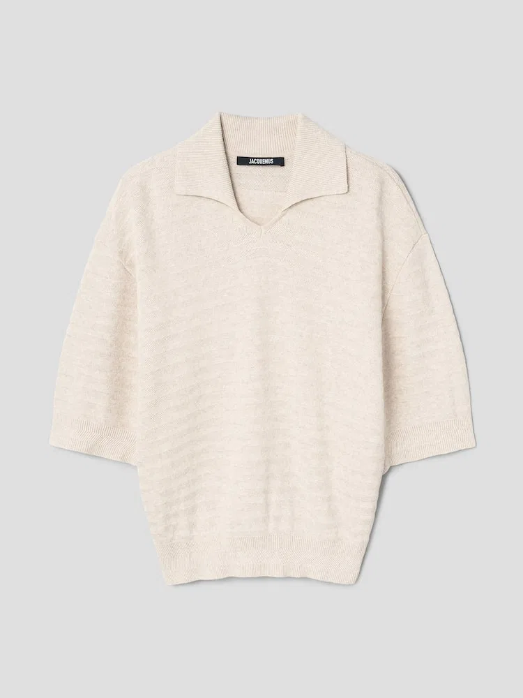 Свитер поло JACQUEMUS, Beige