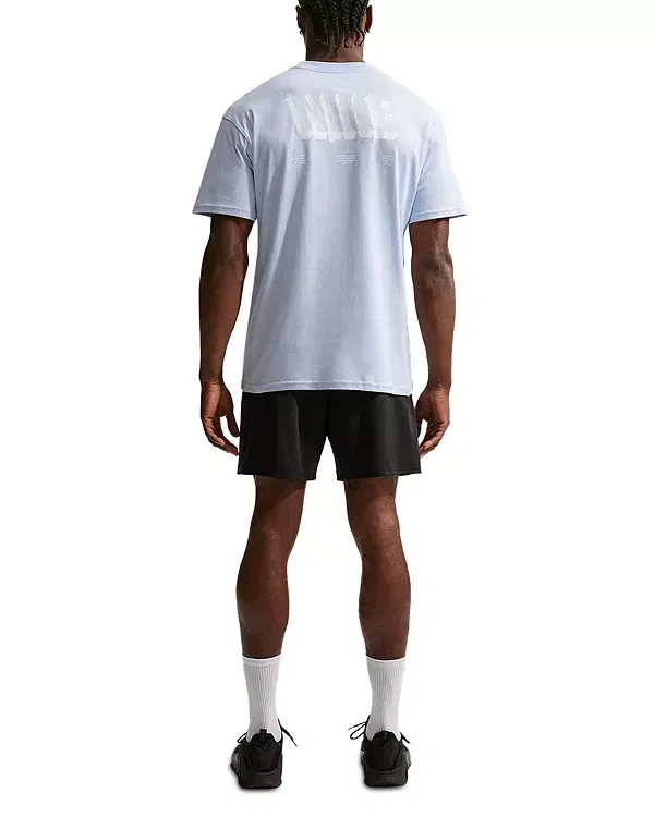 Мужская футболка с принтом Athletic Club Glitz Tee Nike, Hydrogen Blue/White — фото 3