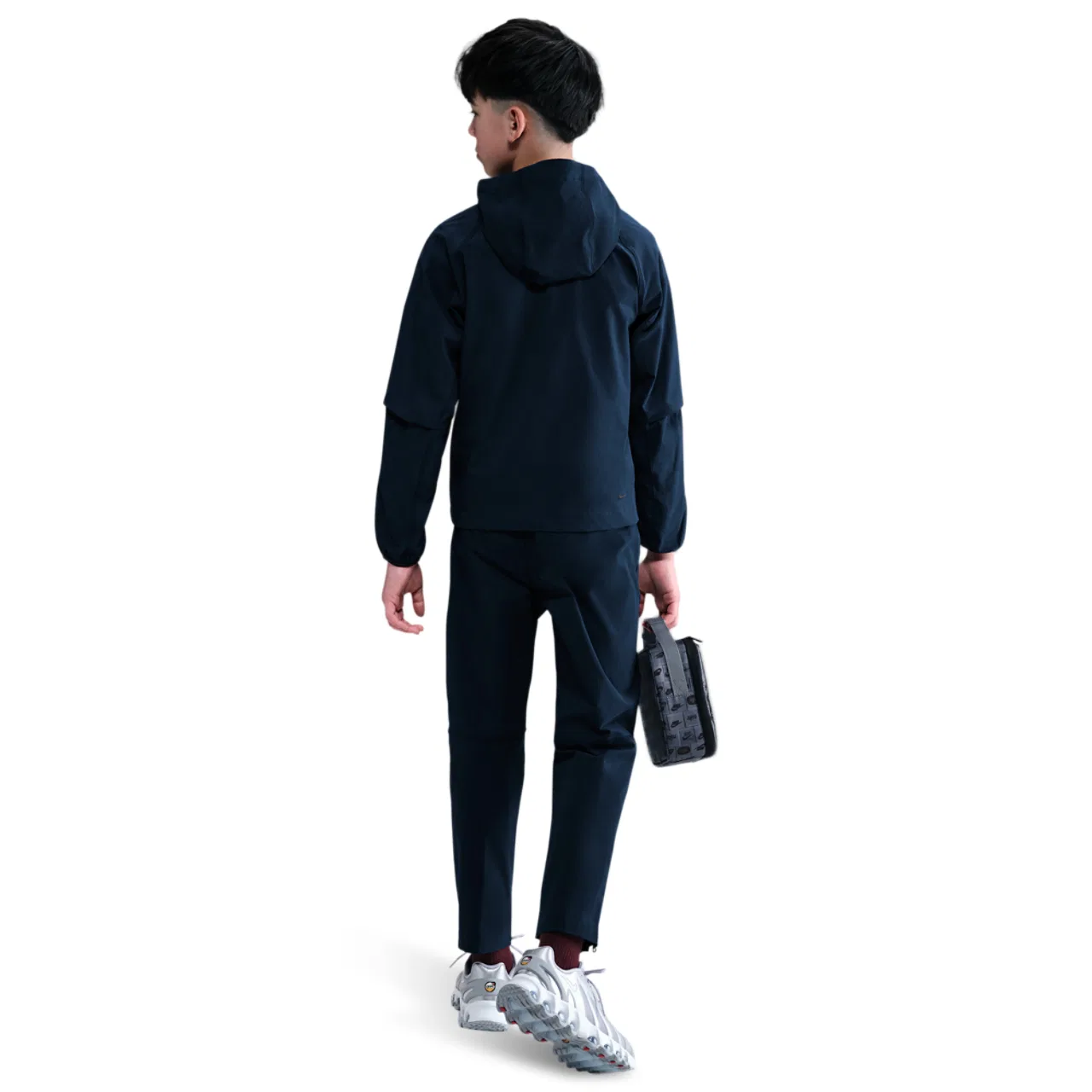 Куртка для мальчиков Tech Woven Full-Zip Nike, цвет Obsidian/Obsidian/Black — фото 4