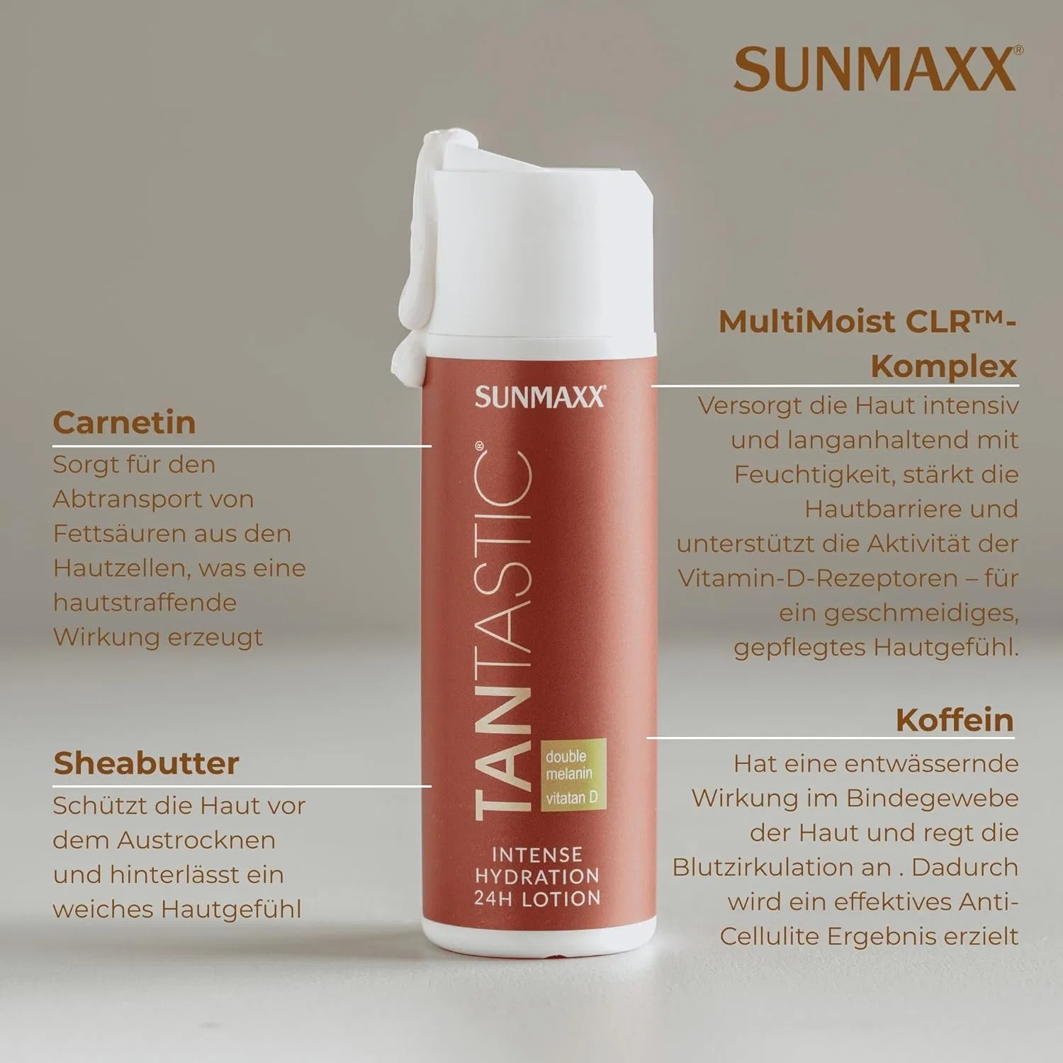 Лосьон для тела SUNMAXX TANTASTIC VITATAN D до загара и 24-часового увлажнения Sunmaxx — фото 3